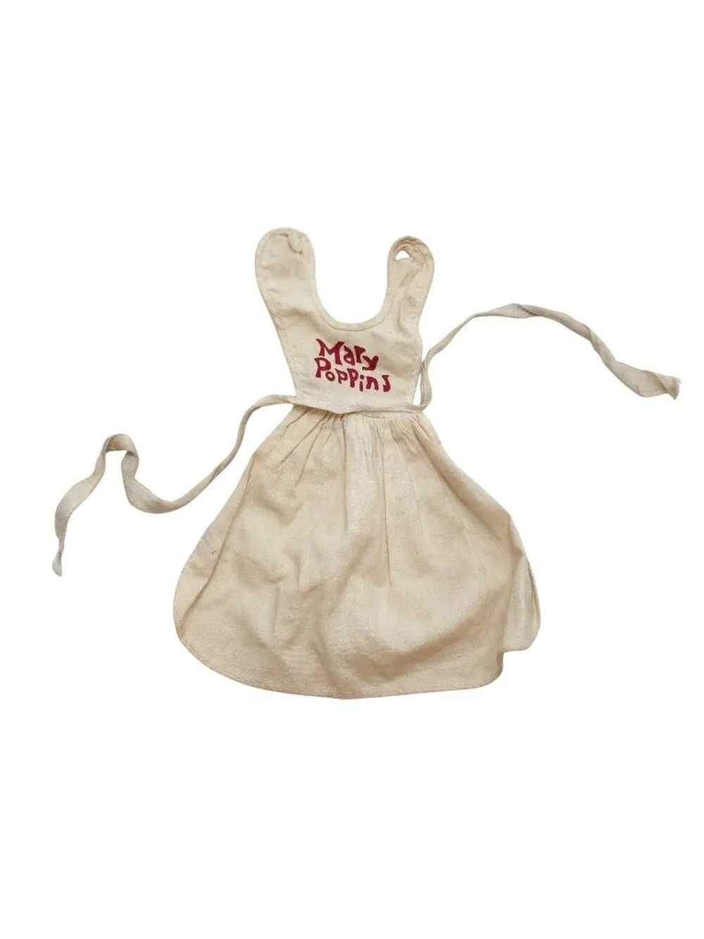 Vintage Mary Poppins Doll Apron with Ties for 11